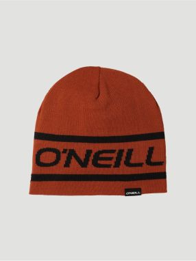 Oranžová pánska vzorovaná obojstranná zimná čiapka O'Neill Reversible Logo Beanie