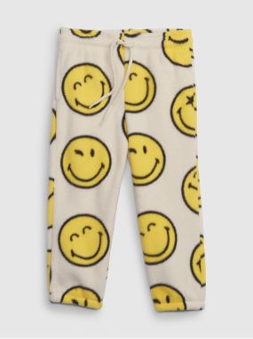 Žlto-béžové detské tepláky GAP & Smiley®