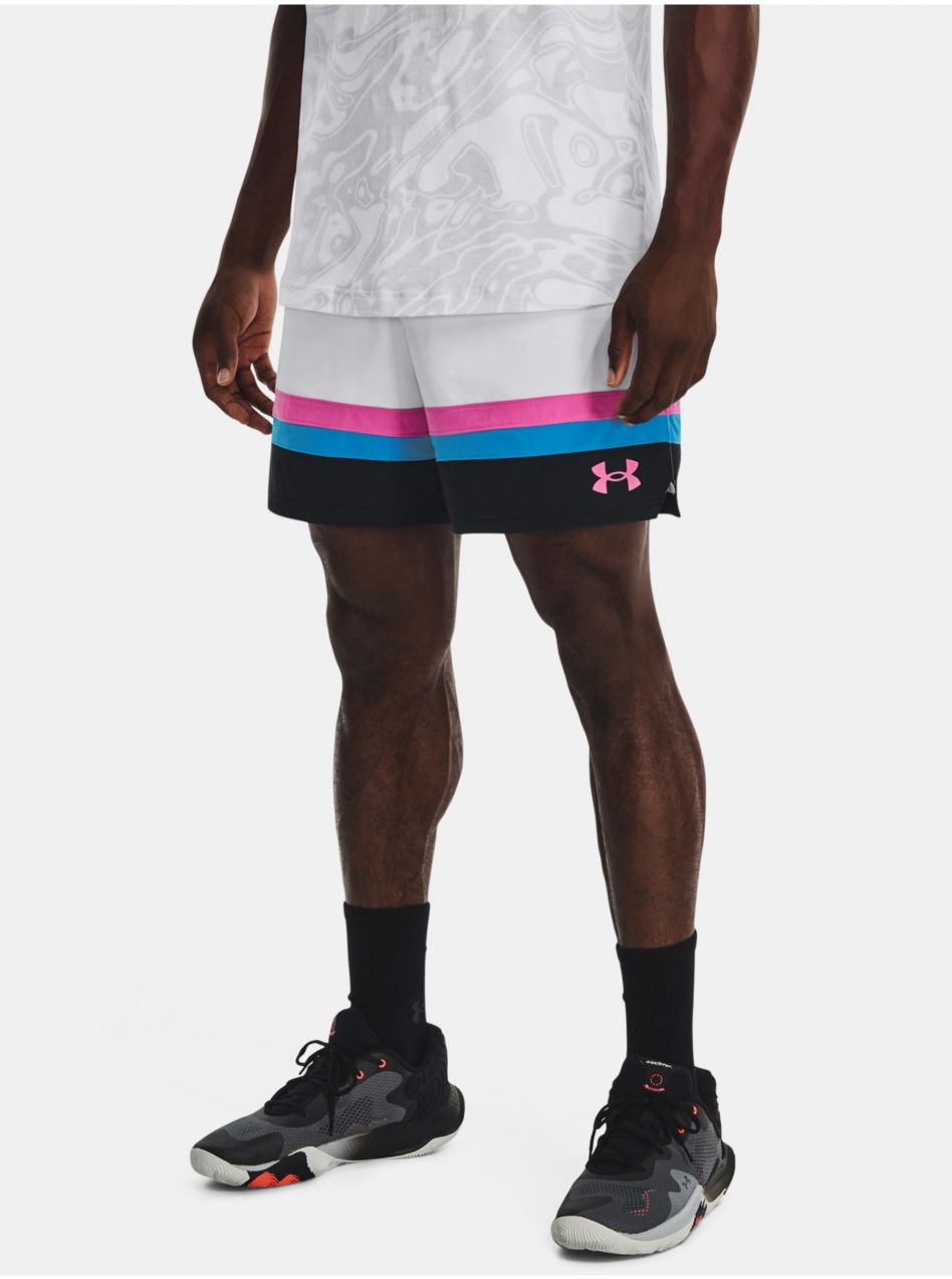 Šortky Under Armour UA Baseline Woven Short II-WHT