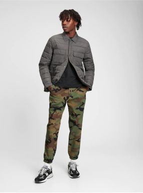 Kaki pánske army nohavice GAP essential joggers