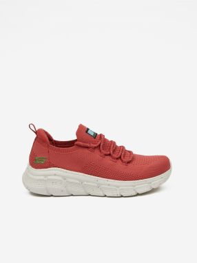 Koralové dámske tenisky Skechers Bobs B Flex - Time Clash