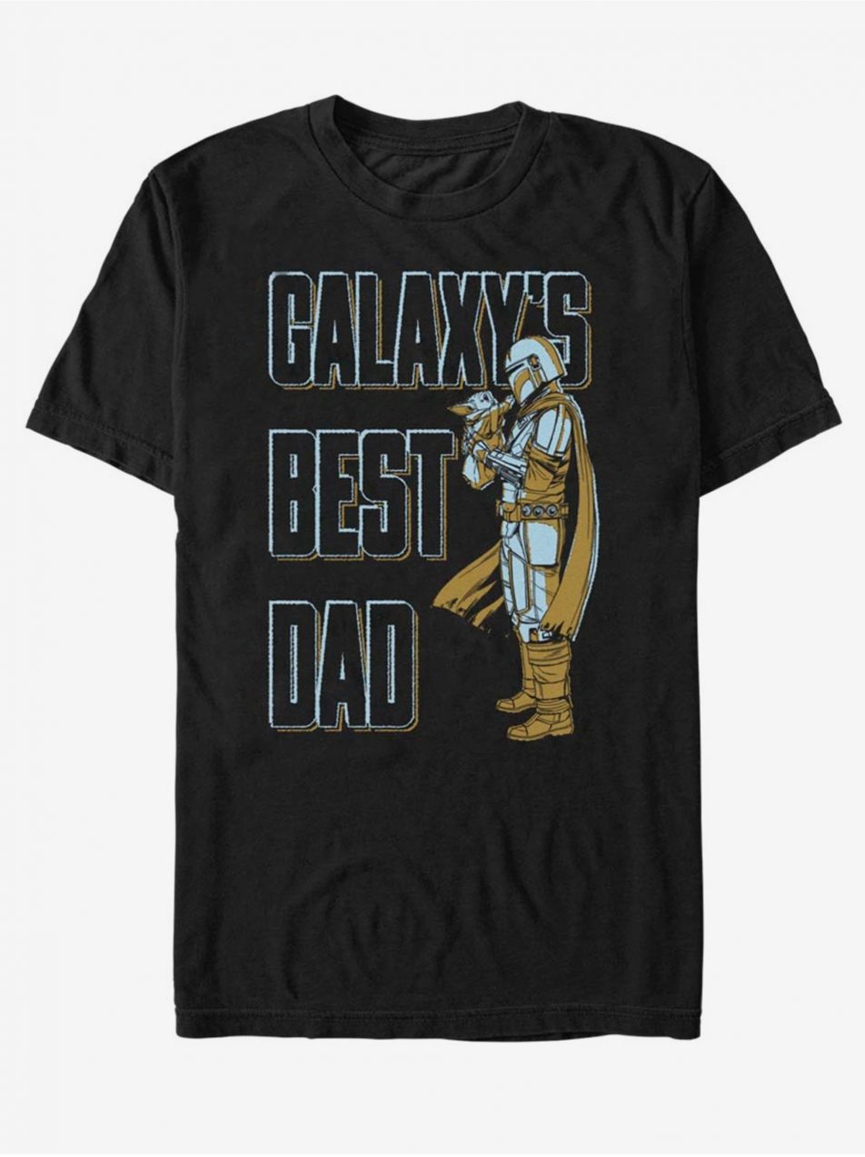 Černé unisex tričko ZOOT.Fan Star Wars Daddy MandoO