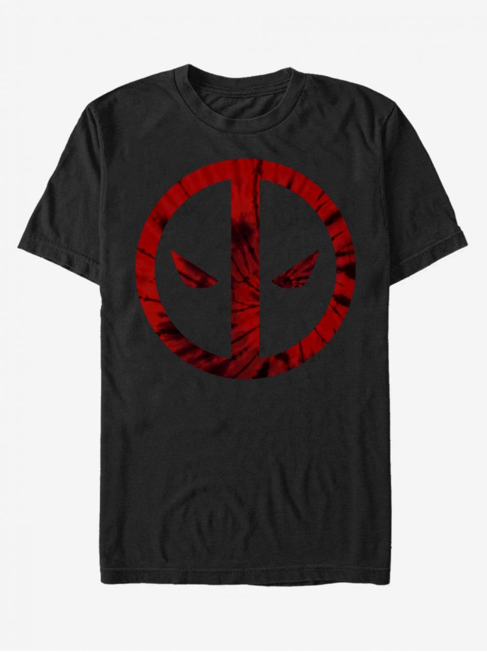 Černé unisex tričko ZOOT.Fan Marvel Deadpool Tie-Dye