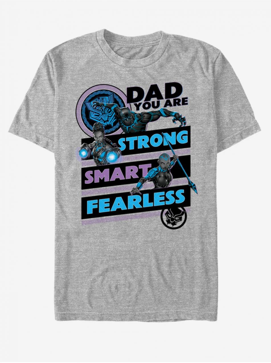 Šedé unisex tričko ZOOT.Fan Marvel Panther Dad