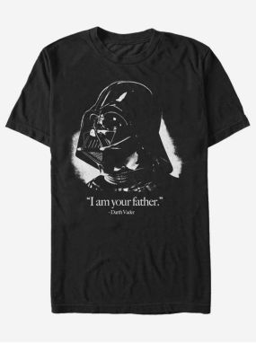 Černé unisex tričko ZOOT.Fan Star Wars Vader is the Father