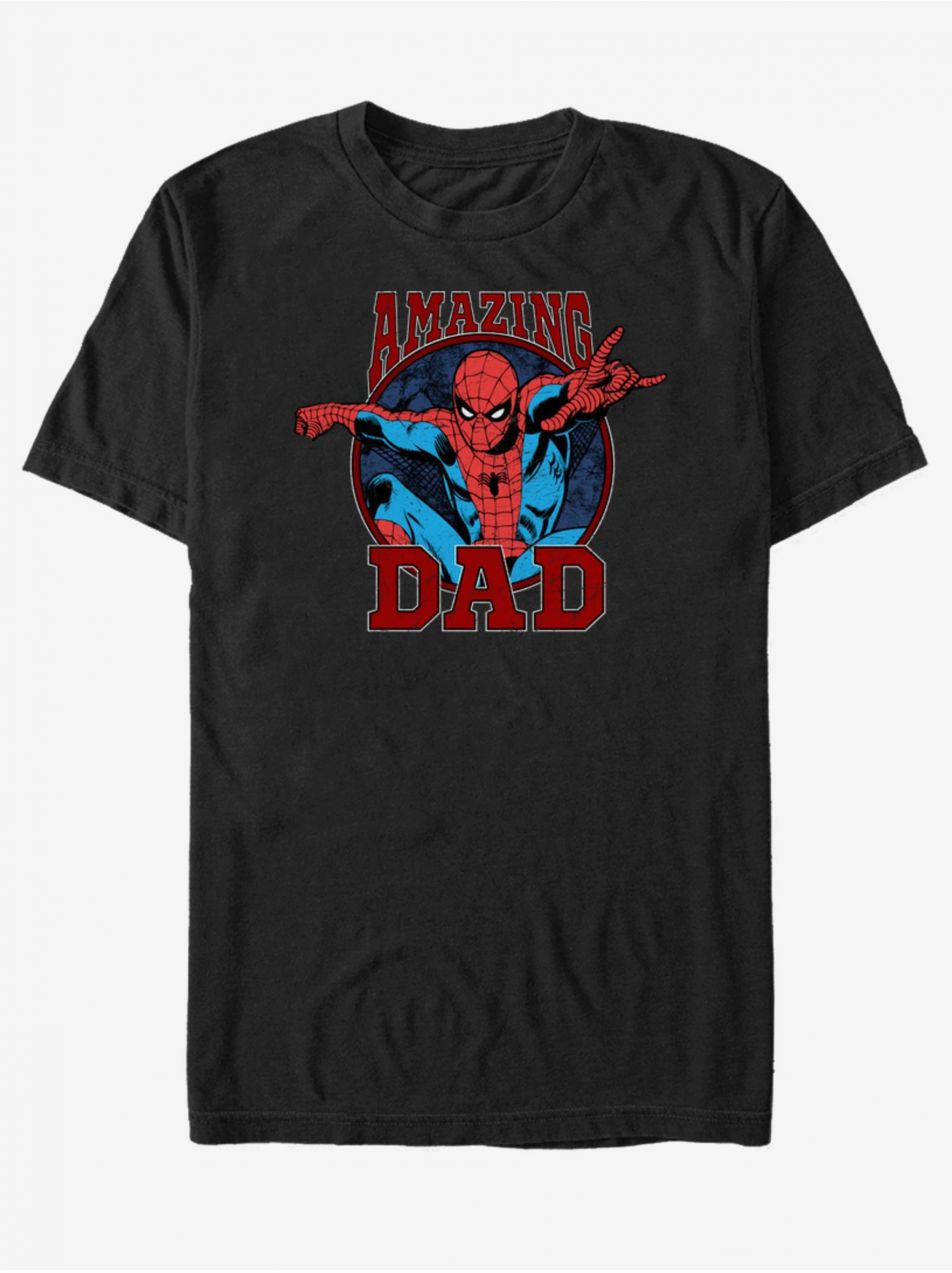 Černé unisex tričko ZOOT.Fan Marvel Amazing Dad
