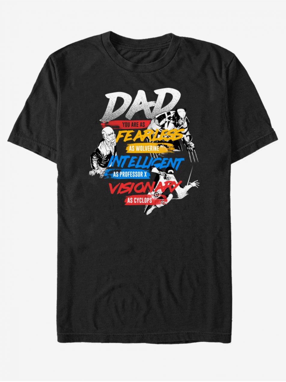 Černé unisex tričko ZOOT.Fan Marvel X-Dad