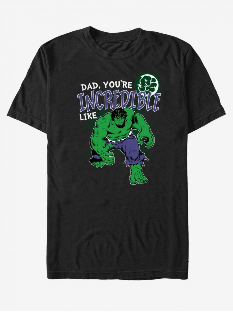 Černé unisex tričko ZOOT.Fan Marvel Incredible Like Dad