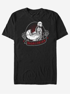 Černé unisex tričko ZOOT.Fan Star Wars Mando Badge