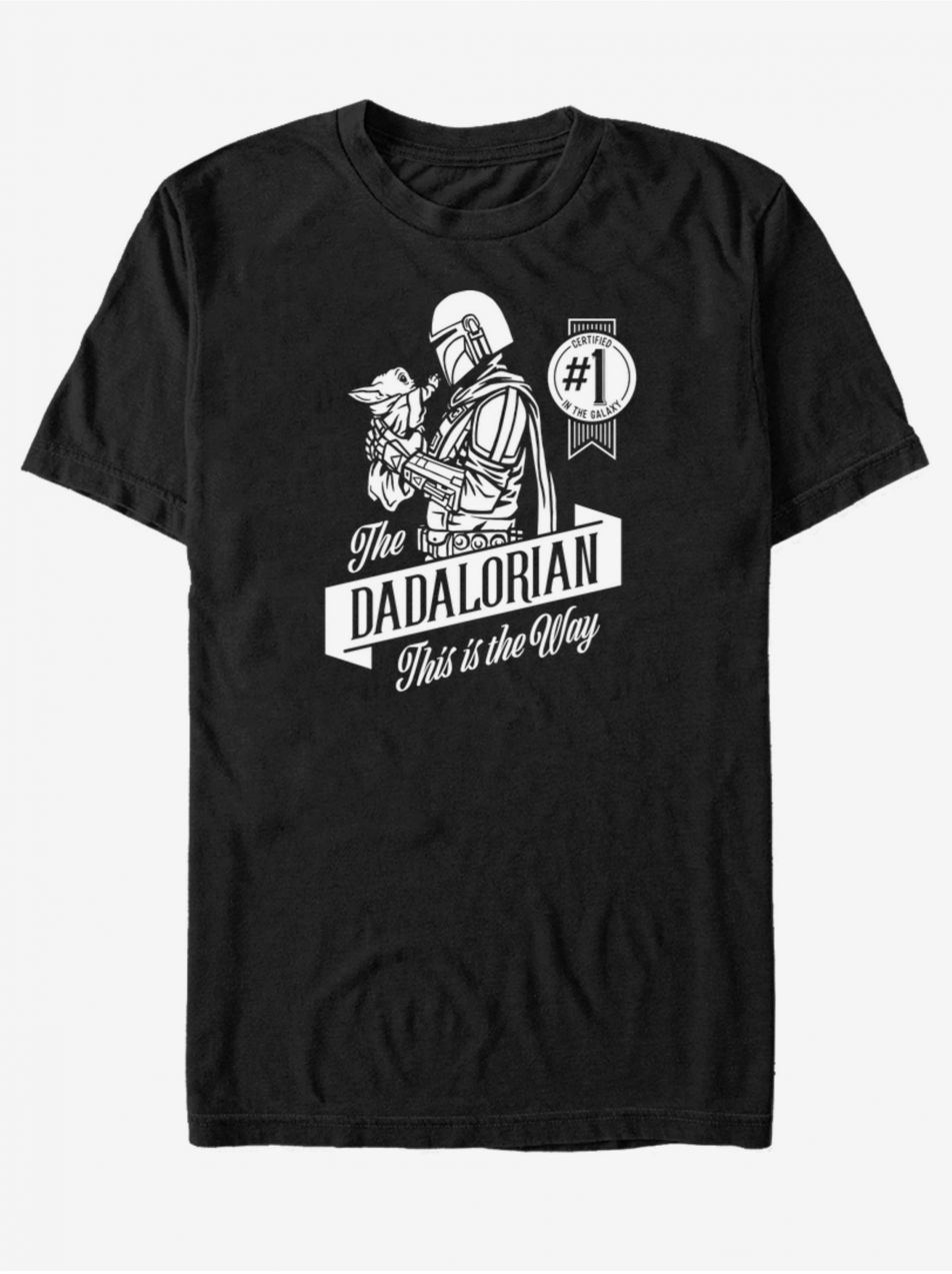 Černé unisex tričko ZOOT.Fan Star Wars Mando Side shot