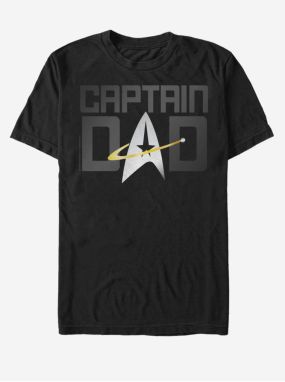 Černé unisex tričko ZOOT.Fan Paramount Captain Dad