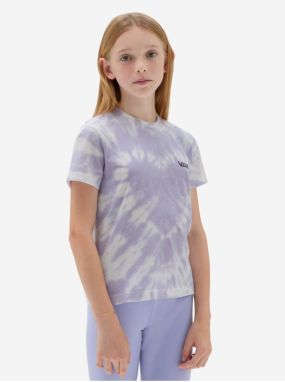 Svetlo fialové dievčenskú batikované tričko VANS Abby
