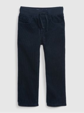 Tmavomodré chlapčenské menčestrové nohavice GAP