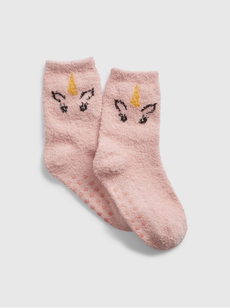 Ružové dievčenské vzorované ponožky GAP