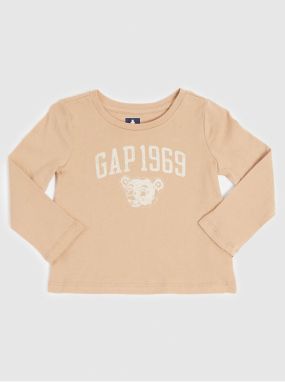 Béžové dievčenské tričko GAP 1969