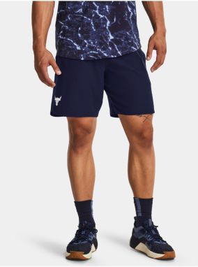 Tmavomodré pánske športové kraťasy Under Armour Project Rock Woven