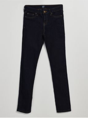 Tmavomodré dievčenské rifle skinny indigo GAP