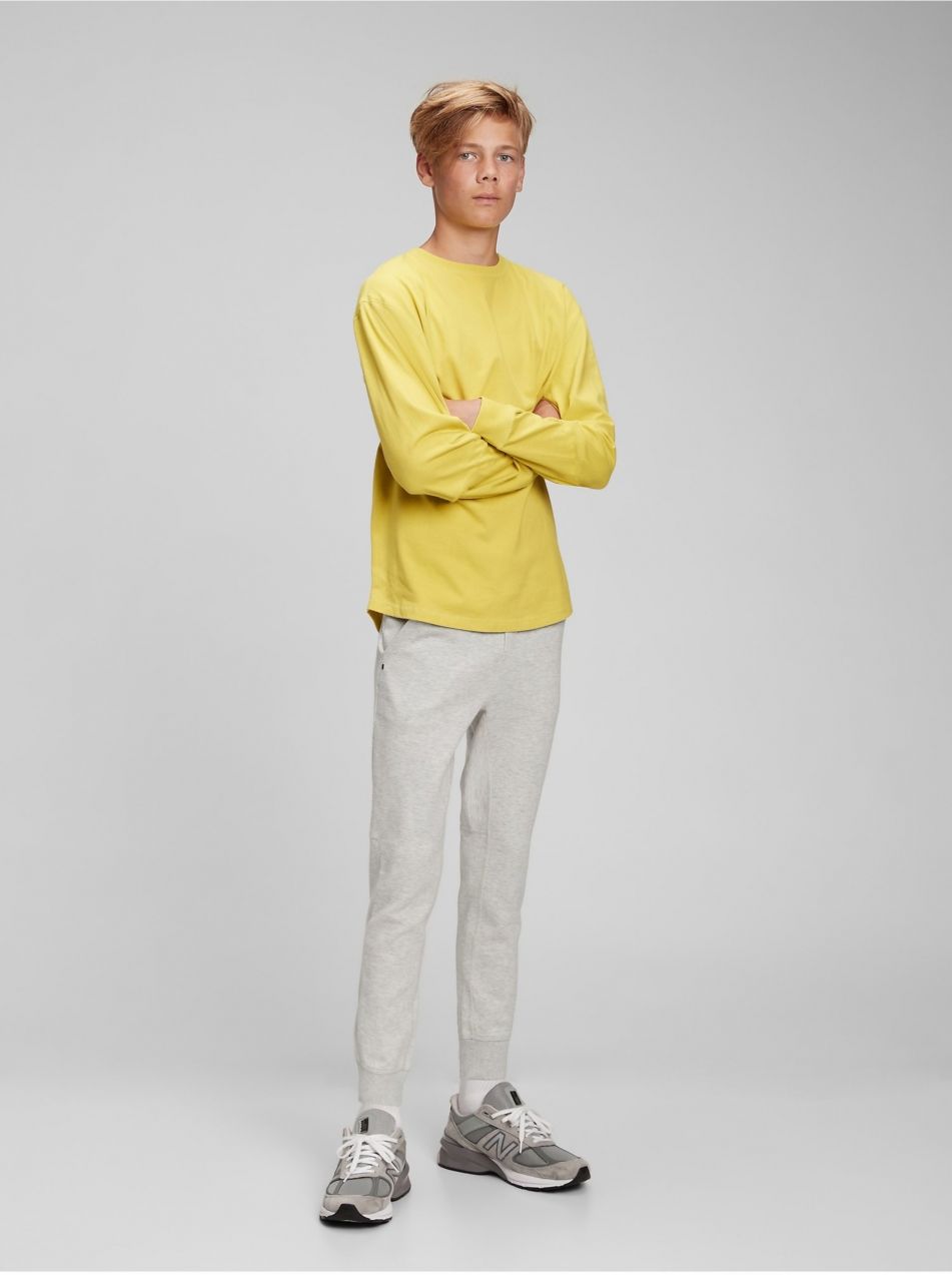 Šedé chlapčenské tepláky GAP teen Gap Fit