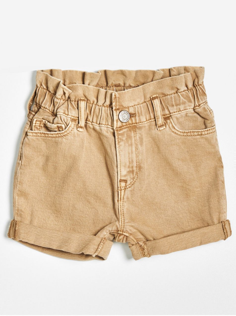 Béžové dievčenské šortky GAP kaki mom