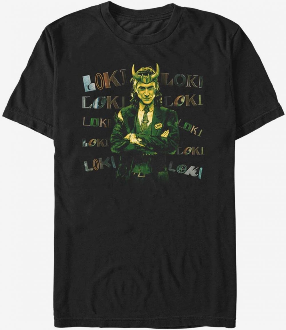 Čierne unisex tričko ZOOT.Fan Marvel Loki Chaotic