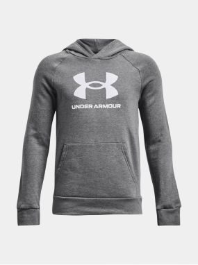 Šedá chlapčenská mikina Under Armour UA Rival Fleece BL Hoodie