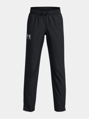 Čierne chlapčenské športové tepláky Under Armour Sportstyle