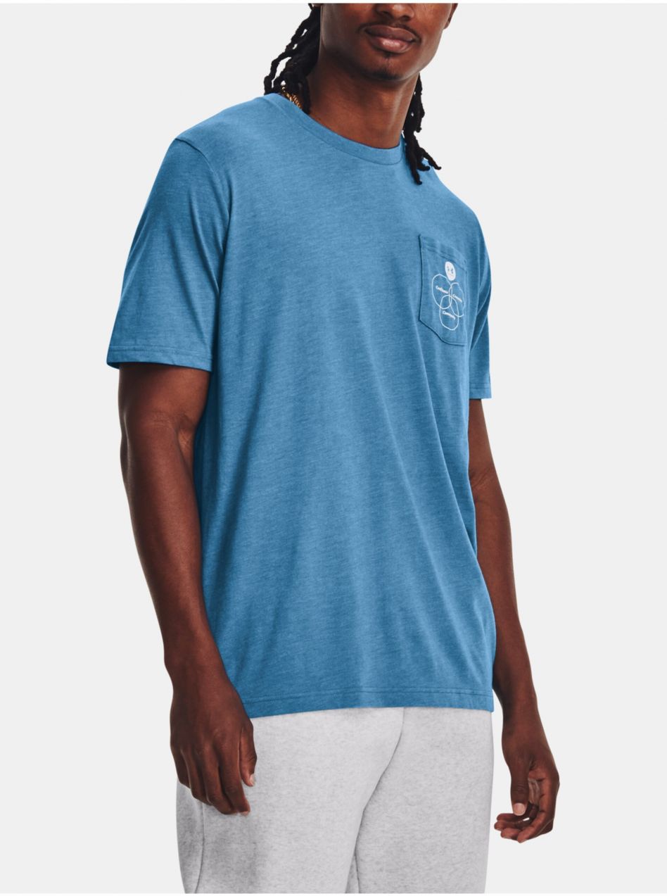 Modré pánske športové tričko Under Armour