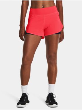 Červené dámske športové kraťasy Under Armour Flex Woven 2-in-1 Short