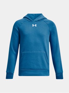 Modrá chlapčenská mikina s kapucňou Under Armour UA Rival Fleece Hoodie