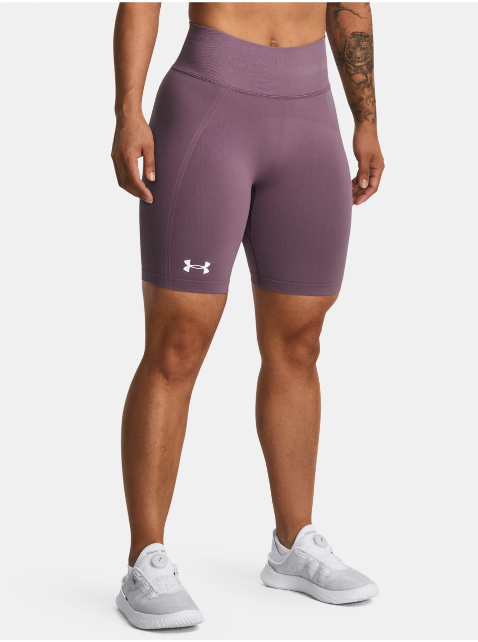 Fialové dámske športové kraťasy Under Armour Train