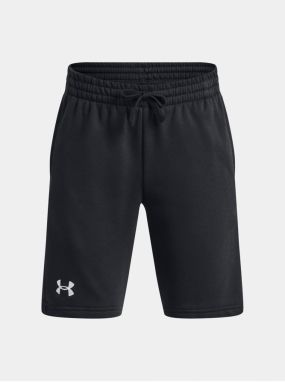 Čierne chlapčenské teplákové kraťasy Under Armour Rival