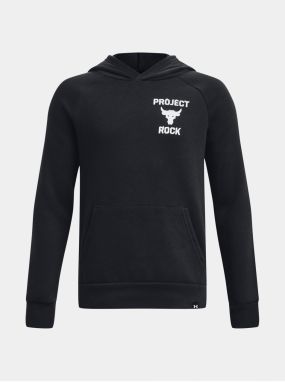 Čierna chlapčenská mikina s kapucňou Under Armour Rock