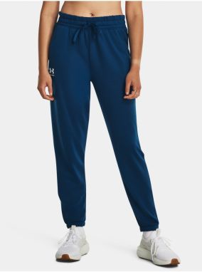 Tmavomodré dámske športové tepláky Under Armour Rival