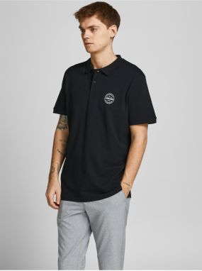 Čierna polokošeľa Jack & Jones Shark