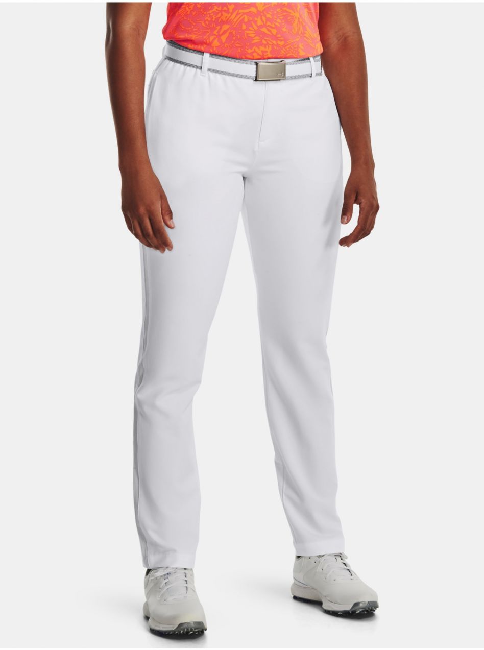Nohavice a kraťasy pre ženy Under Armour - biela