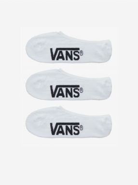 Súprava troch párov pánskych ponožiek v bielej farbe VANS