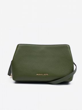 Zelená dámska kožená crossbody kabelka Michael Kors