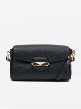 Čierna dámska kožená crossbody kabelka Michael Kors