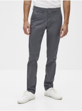 Šedé chino nohavice Celio Pobelt