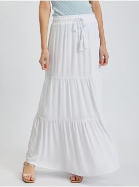 Biela dámska maxi sukňa ORSAY