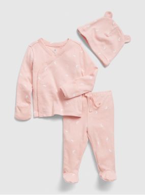 Ružový dievčenský set bavlnený Brannan GAP