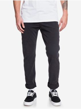 Čierne pánske chino nohavice Quiksilver Krandy