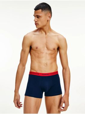 Sada troch tmavomodrých pánskych boxerok Tommy Hilfiger Underwear