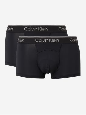 Sada dvoch čiernych boxerok v čiernej farbe s elastickým lemom 2PK Calvin Klein Underwear