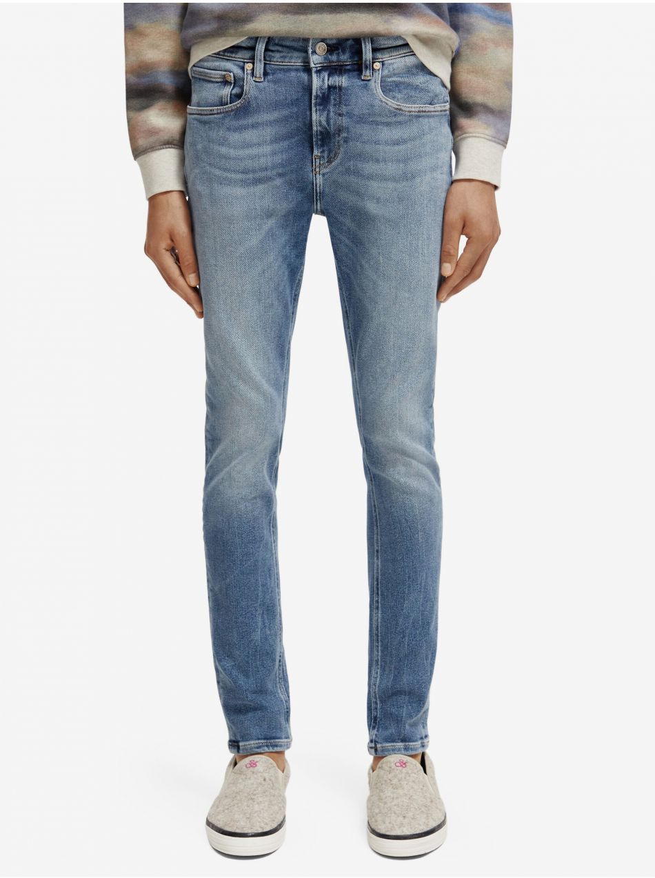 Slim fit pre ženy Scotch & Soda - modrá