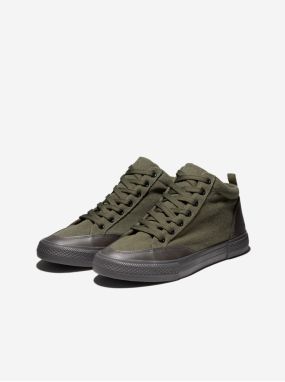 Čierno-zelené pánske sneakers topánky Ombre Clothing T377