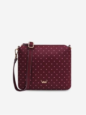 Vínová dámska crossbody kabelka Vuch Coalie Dotty Wine