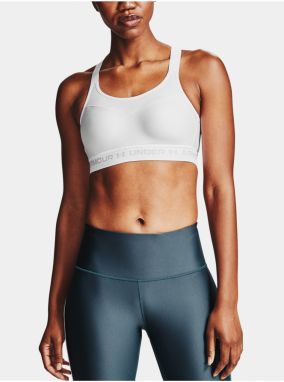 Kompresná podprsenka Under Armour Armour High Crossback Bra - biela