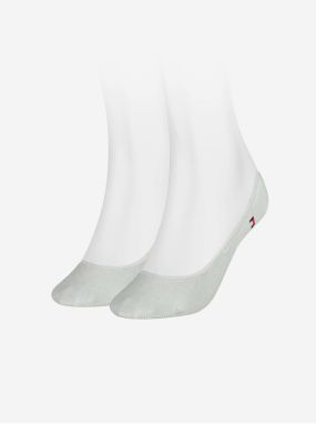 Sada dvoch párov dámskych ponožiek v bielej farbe Tommy Hilfiger Underwear