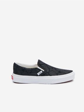 Černé dámské slip on tenisky VANS Classic Animal Emboss